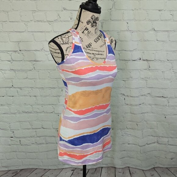 Lululemon Cool Racerback Bleacher Stripe Tank Top 6 - Picture 3 of 7
